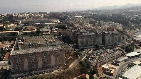 vista a&eacute;rea de ceuta