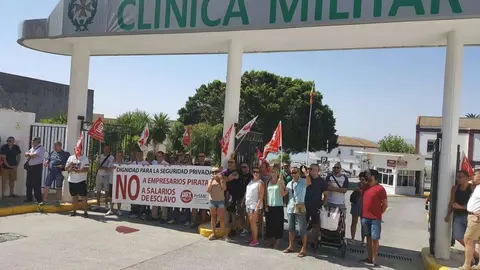 concentracion trabajadores hospital militar