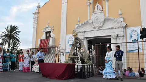ofrenda flores patrona africa