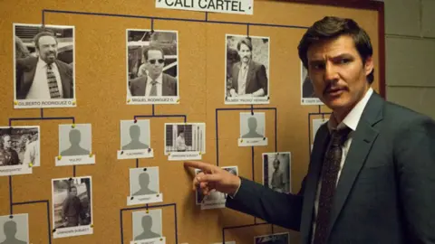 Escena de Narcos, tercera temporada. Netflix.