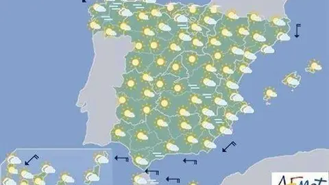 Ma&ntilde;ana, tiempo estable con alg&uacute;n chubasco disperso