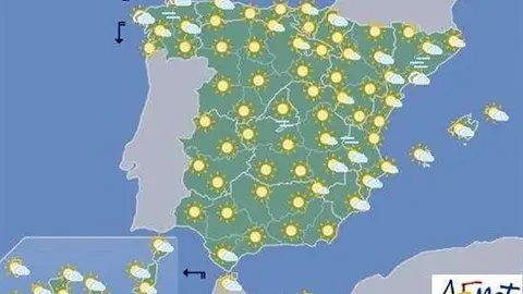 Ma&ntilde;ana, temperaturas m&aacute;s altas en el Cant&aacute;brico y sin cambios en el resto