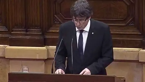 Carles Puigdemont, president de la Generalitat./ RR SS