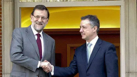 Mariano Rajoy e &Iacute;&ntilde;igo Urkullu. / RTVE