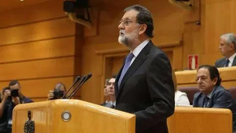 Mariano Rajoy, en el Senado. / Twitter