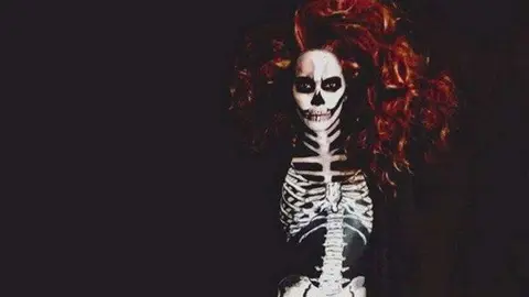 Halley Berrie para halloween. / instagram
