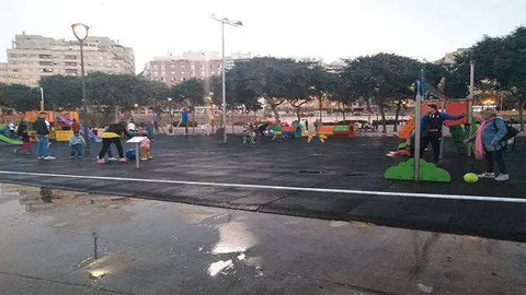 parque nueva marina mojado