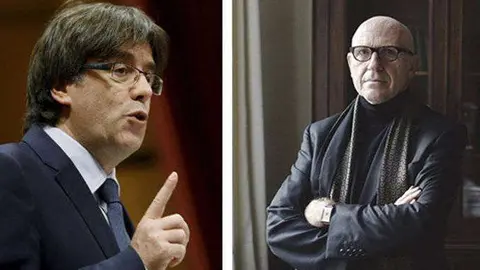 Puigdemont y su abogado belga (E.D.)