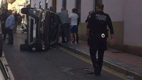 accidente ceuta center tr&aacute;fico