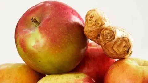 Manzana y jengibre./ Natursan