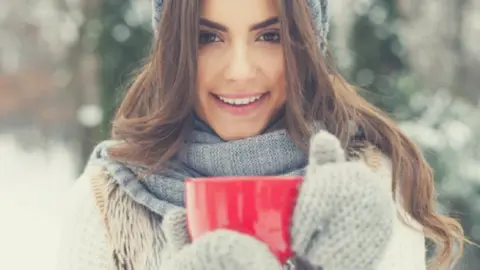 Mujer en invierno. Vix.