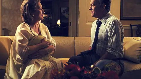 Meryl Streep, actriz; y Tom Hanks, actor. RR SS.