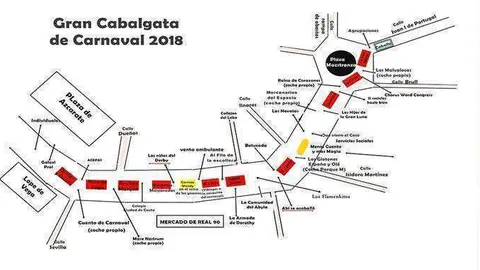 recorrido cabalgata carnaval