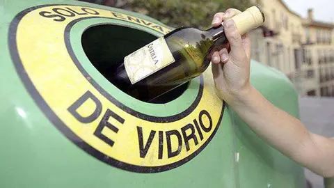 contenedor de vidrio
