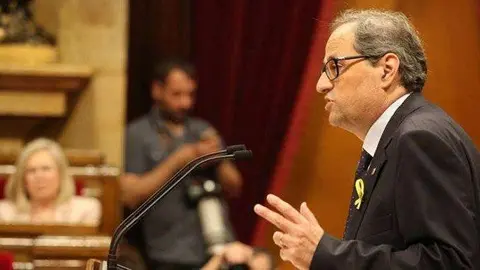 Quim Torra se dirige al Parlament (E.D.)