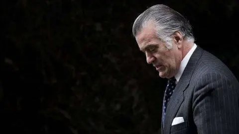 Luis Barcenas leaves the National Court in Madrid, Friday, March 22, 2013