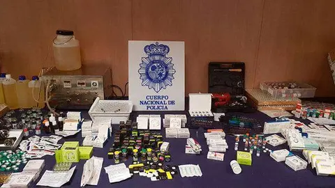 Material incautado en el transcurso de la operaci&oacute;n (POLIC&Iacute;A NACIONAL)