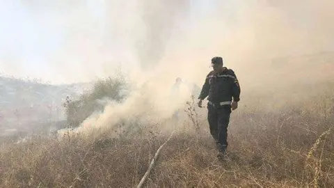 incendio T&aacute;nger