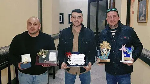 Fredi Trompi, en el centro, junto a Javi Chaqueta y Javi Pajares (EL CLAN)