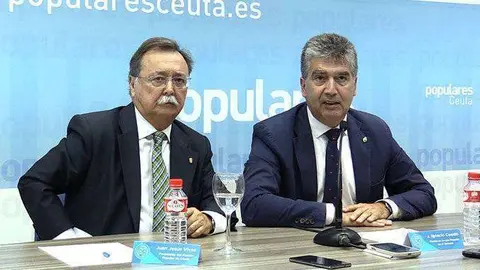 Vivas y Cosid&oacute;, durante su comparecencia ante los medios (D.S.)