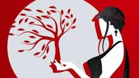 elo&iacute;sa est&aacute; debajo de un almendro