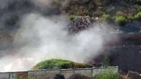 Polvo humo sobre el pr&iacute;ncipe