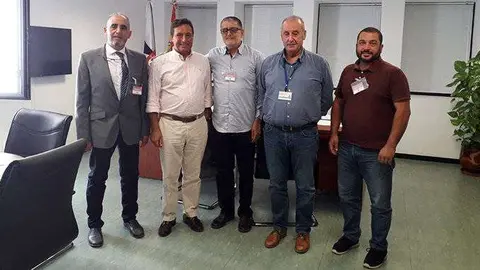 Un momento de la reuni&oacute;n entre la direcci&oacute;n del centro penitenciario y los representantes de la Comisi&oacute;n (CEDIDA)