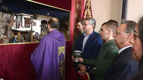 Un momento del acto de inauguraci&oacute;n del Bel&eacute;n de la Amargura (CEDIDA)