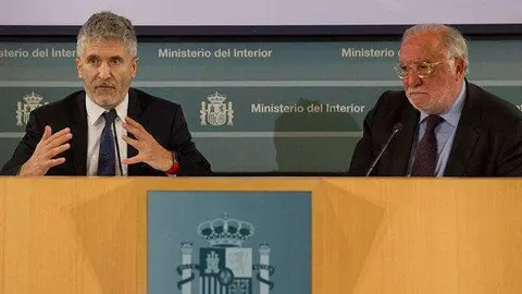 El ministro del Interior, Gernando Grande Marlaska, ha ofrecido hoy el balance de accidentes de tr&aacute;fico en 2018 (INTERIOR)