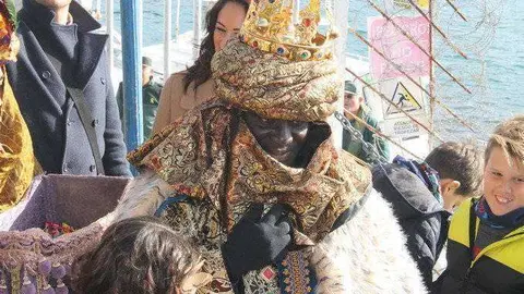 Llegada de los Reyes Magos al Muelle de Espa&ntilde;a