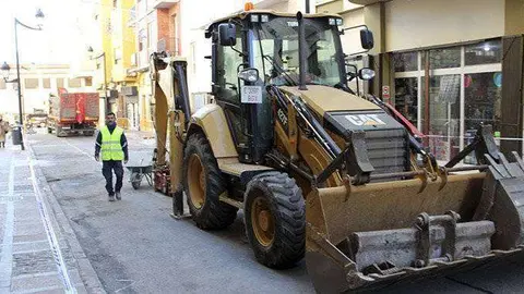 M&aacute;quinas en la calle J&aacute;udenes (C.A.)