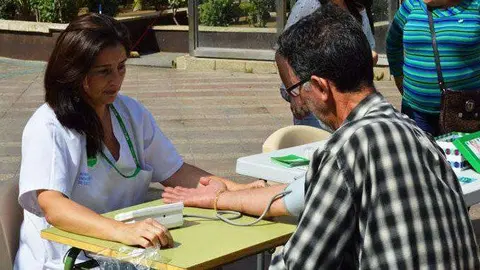 Actividad de Satse en la Plaza de los Reyes (C.A./ARCHIVO)