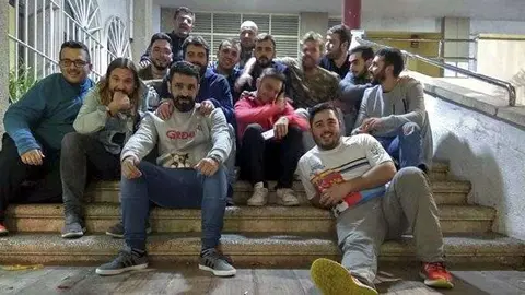 Los miembros de la comparsa "Los del ferry" (CEDIDA)