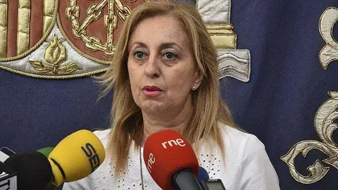 Adela Nieto, durante una comparecencia ante los periodistas (C.A./ARCHIVO)