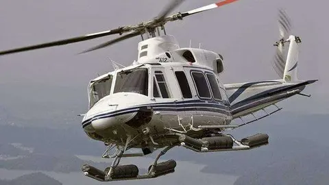 Un helic&oacute;ptero modelo Bell 412 EP (WIKIPEDIA)