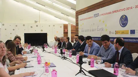 Un momento de la reuni&oacute;n de la Comisi&oacute;n de Seguimiento del programa de los fondos Feder (C.A.)