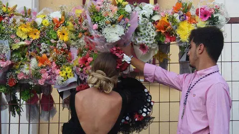 ofrenda de flores virgen de &aacute;frica