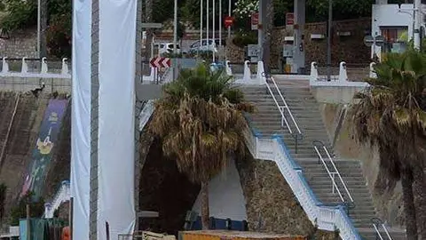 El ascensor de El Chorrillo, en obras (C.A./ARCHIVO)