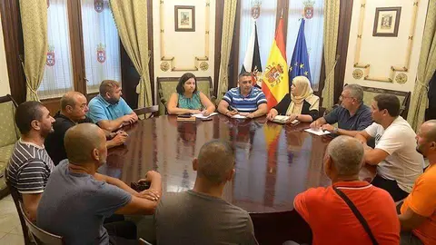 Un momento de la reuni&oacute;n celebrada hoy en el Ayuntamiento (CEDIDA) DRIS