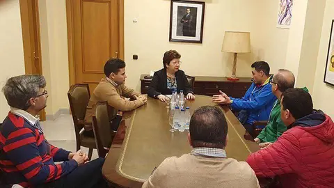 Un momento de la reuni&oacute;n celebrada hoy en la Delegaci&oacute;n del Gobierno (CEDIDA)