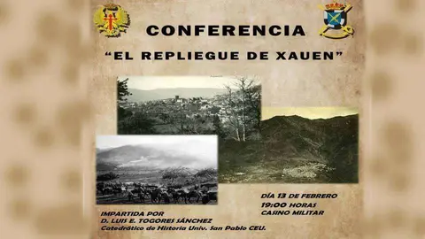 Cartel anunciador de la conferencia