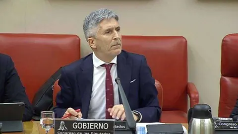 Grande Marlaska, durante su comparecencia ante la Comisi&oacute;n de Interior (CONGRESO)