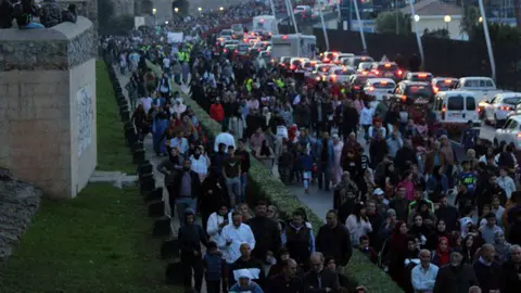 La manifestaci&oacute;n, en su tramo final (C.A.)