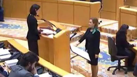Merelo, durante el acto de toma de posesi&oacute;n como senadora (SENADO)