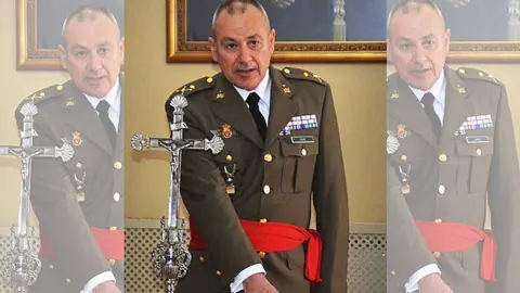 El general Abad, durante su toma de posesi&oacute;n (CEDIDA)