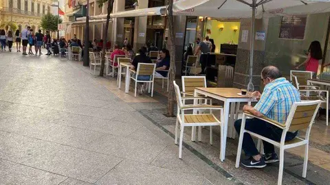 Imagen del centro de la ciudad tomada ayer (C.A.) TERRAZA