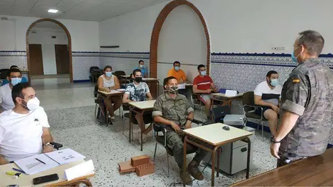 Alumnos de uno de los cursos organizados por la Comandancia (COMGECEU)