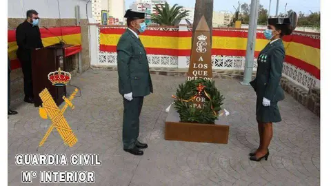 Un momento del acto interno celebrado en la sede de la Comandancia (GUARDIA CIVIL)