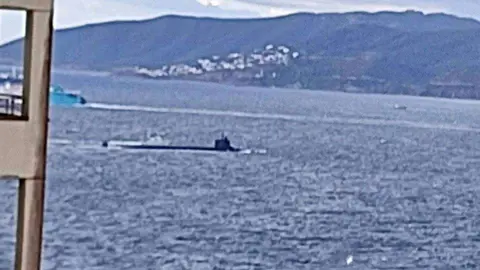 Fotograf&iacute;a facilitada por Verdemar Ecologistas en Acci&oacute;n (CEDIDA) SUBMARINO NUCLEAR EN GIBRALTAR