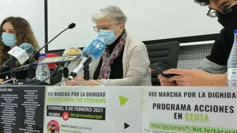 Rueda de prensa de los actos de la VIII Marcha por la Dignidad (C.A.)